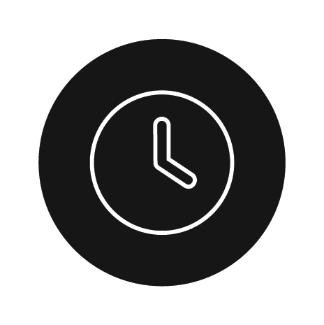 Save time measuring water depth - clock icon